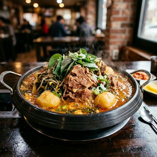 カムジャタン（豚骨とジャガイモの鍋）